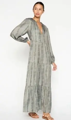 Brochu Walker Gray Long Sleeve Maxi Dress | XS