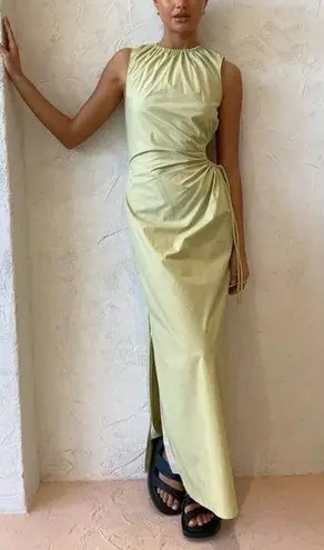 SIR Mason Laced Midi Dress In Pistachio Size M