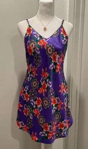 VTG 90s Fairycore Purple Multicolored Floral V