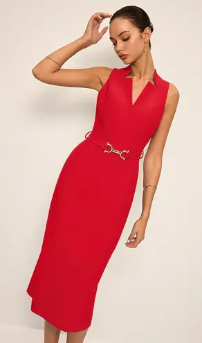 Commense Red Sleeveless V