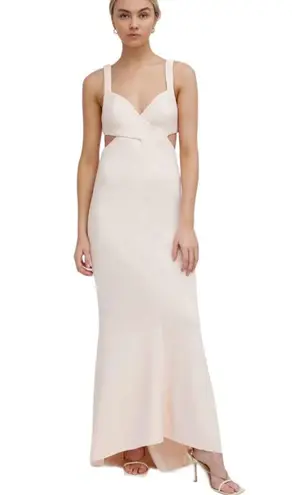 Significant Other Evie Cut Out Open Back Long Dress Blush Size 4 NWT