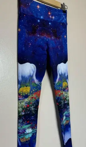 CLEARANCE! Multicolor Unicorn Awaken Leggings Size XS Like New Blue
