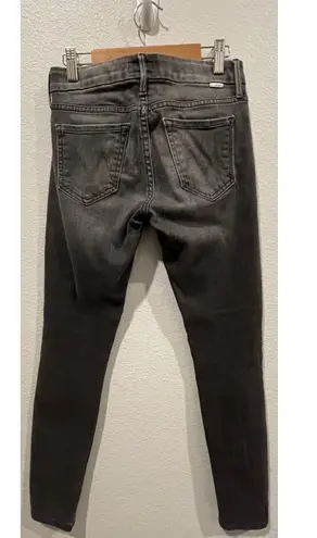 MOTHER Denim MOTHER The Looker Ankle Skinny Black Jeans