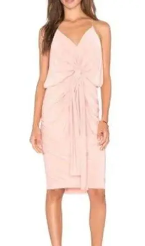 MISA Los Angeles NWT Domino Knee Length Dress in Pink