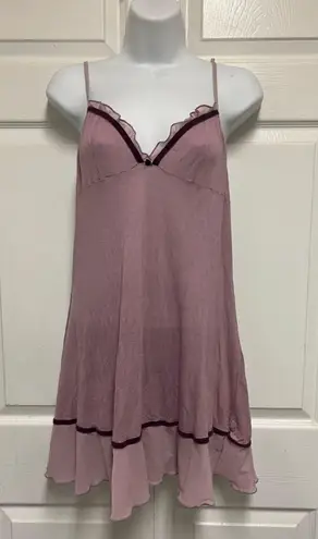 Victoria's Secret Dusty Lilac Chemise Baby Doll Night Gown