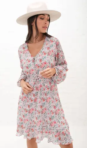 MikaRose Emory Dress in Peach Amber Retro Size XL NWT