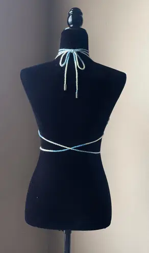 Handmade Festive Rave Waffle Bralette Top