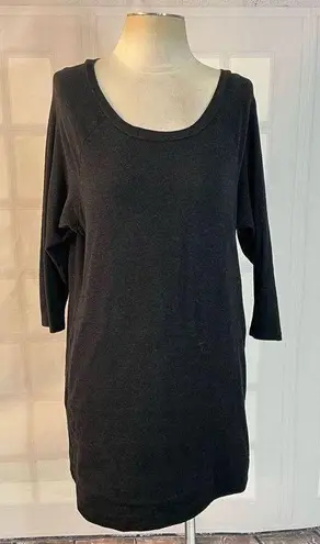 James Perse Standard gray long sleeve tunic dress with pockets size 1 or small