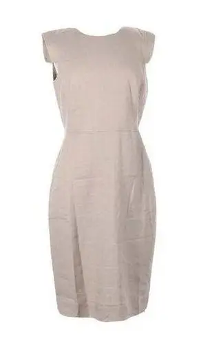 J.Crew NWT  Resume Sheath in Flax Beige Stretch Linen Dress 14 $168