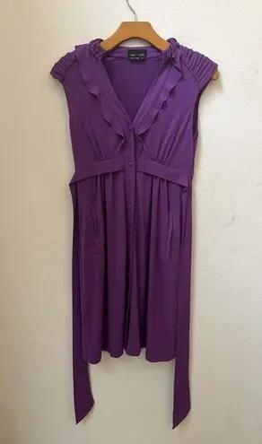 Max and Cleo SOLID PURPLE DRESS SIZE 2 (L6)