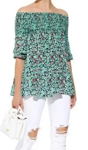 Maje  Lafine Off-Shoulder Smocked Top Sz. 2 (US M) - Image 1