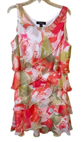 Ignite by Carol Lin Floral Sleeveless Dress