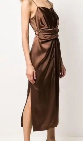 NANUSHKA Sayan Satin Slipdress Slipdress
NANUSHKA in Bronze Brown Size Small NWT