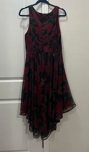 Halston Heritage FLAWED Halston Red Sleeveless Tulle Dress Size 8 US $495