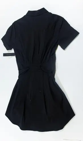 Cynthia Steffe NEW Maya Solid Black Collared Button Down Fit Flare Shirtdress 2