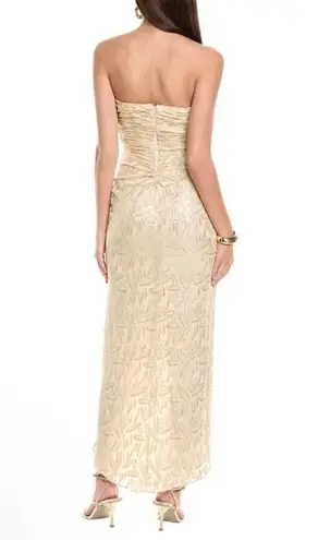 Ramy Brook New! GOLDIE SILK BLEND Strapless MAXI DRESS Sz 14 $625