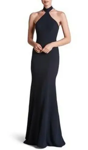 Dress the Population Taylor Dress Halter Maxi Gown Black Size Medium M