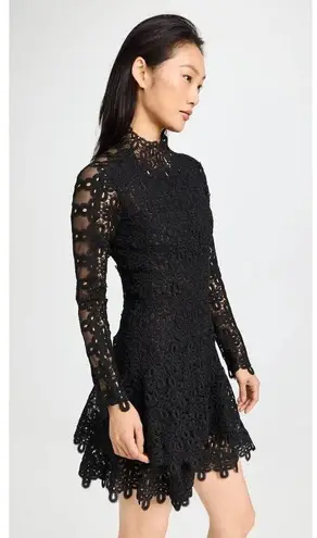 Simkhai Signature Joy Guipure Lace Mini Dress Black size 4