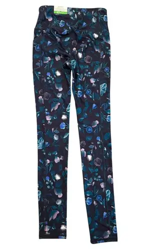 Gaiam Women's Om Fit Alaina Floral High Rise Pocket Leggings Yoga Size XS NEW