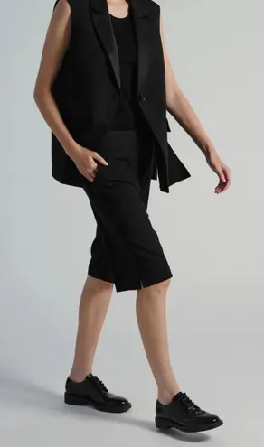 SAINT‎ ART Matilde Swing Tuxedo Blazer Vest Black Small - Image 1