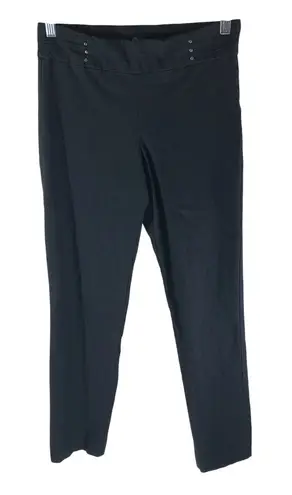 JM Collection Womens Pull On Pants Trousers Studded Stretch Gray S