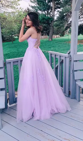 David's Bridal Jules & Cleo Lilac Prom Dress Purple Size 0 - $100 (72% Off  Retail) - From Abby