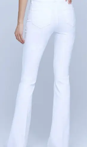 L'Agence L’AGENCE Bell Flare Jeans High Rise White Sz 28 Tall Cowgirl Western Boho Chic