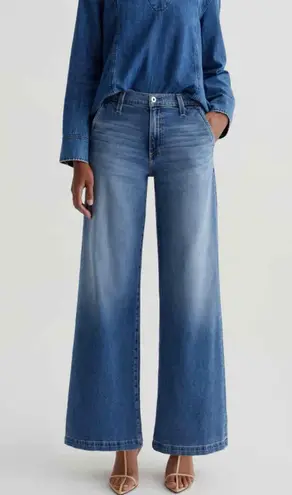AG Adriano Goldschmied Stella Long Slung Palazzo Wide Leg Jeans Size 32 Blue