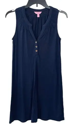 Lilly Pulitzer  Essie Dress Size XS‎ Navy Blue - Image 1