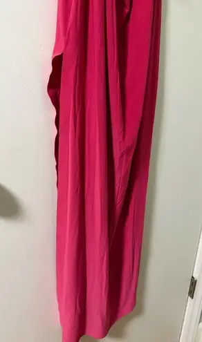 Norma Kamali Halter Turtle Gown in Rose Size L