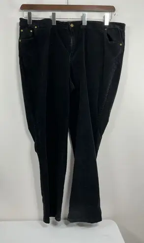 Woman Within Womans Black Courdory Pants Size 26 W Tall