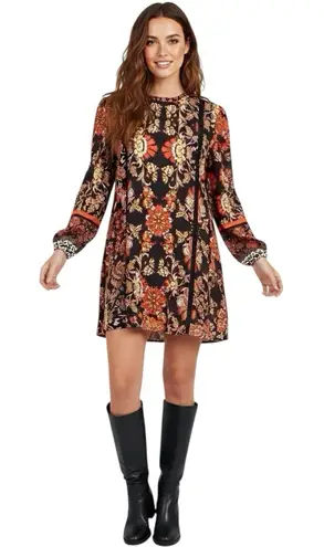 Takara Dress Womens Sz Small Floral Shift Prairie Hipster Boho Bohemian Festival