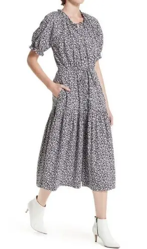 Rebecca Taylor La Vie Willow Bud Prairie Cottagecore Midi Dress Large