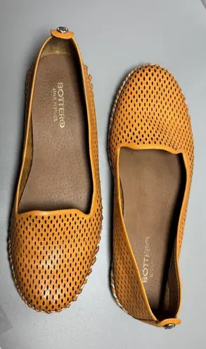 Bottero Alora Women’s Comfortable Yellow Leather Casual Shoe Flat Size 8 US
