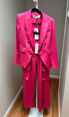 Veronica Beard NEW Miller Dickey Jacket + Saul Pant Pink Set size 4