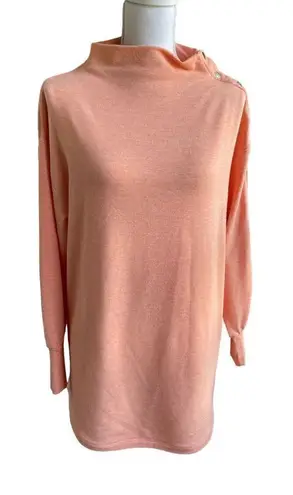 Soft Surroundings Tunic Top Women’s S. Peach/ Pastel Long Sleeve Relaxed Fit