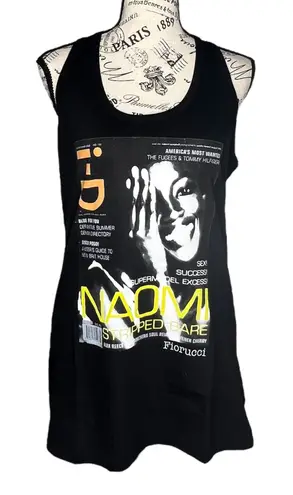 Fiorucci (XL) Naomi Campbell Capsule Collection i-D Magazine Racerback Tank Top