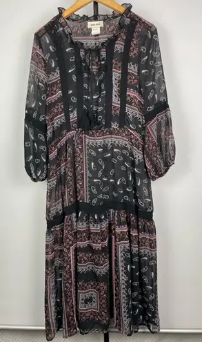 Mimi Chica Boho Paisley Knee Length Printed Dress