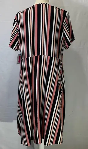 Bobbie & Brooks Bobbie Brooks Plus Size Striped Wrap Dress Size 2X NWT