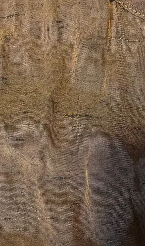 Vintage 80s Copper and Black Melange Pattern Button Down Collared Shirt Dress Brown