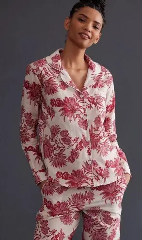 Desmond & Dempsey Cactus Flower Pajama Set XS Red