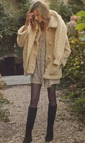 πDOENπ Pietra Dress ~ Cream Saint Claude Paisley Print 100% Silk XXS