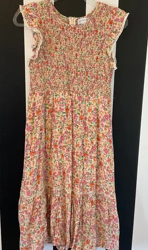 Lost + Wander Floral Midi Dress - Multicolor