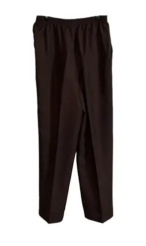 Blair Women's Pants Size 14 Dark Brown Elastic Waist Pull On Piling Snags READ