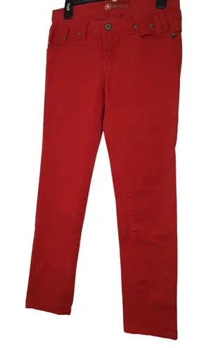 Red mango Red Denim Jeans Unique Pocket Detail Women's Size 27
