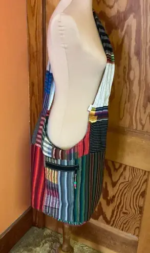 Handmade Ethnic bright patchwork hobo bag