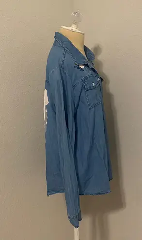 Boxlunch Star Wars R2 D2 Long Sleeve Button Down - Image 7