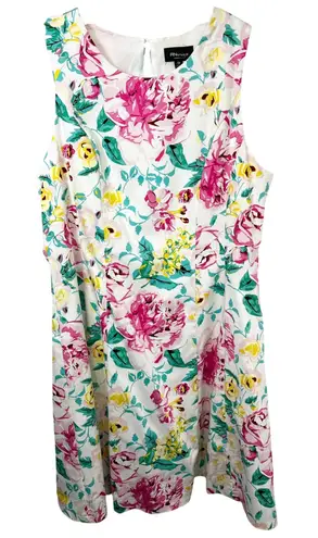 Ronni Nicole Plus Size 18 Midi Dress Floral A Line Sleeveless Spring Easter 793