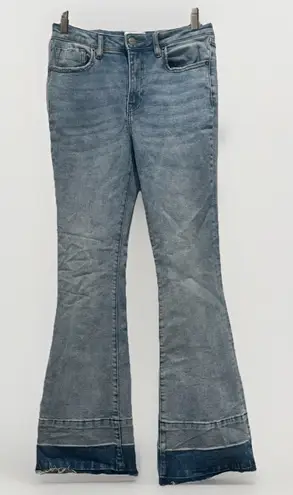 Driftwood Wyatt Released Hem Flare Jeans in Undone Sz 26 Inseam 32" Bohemian - Image 1