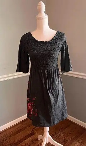 Johnny Was Vintage JW Los Angeles Floral Smocked Tunic Dress – Size Medium